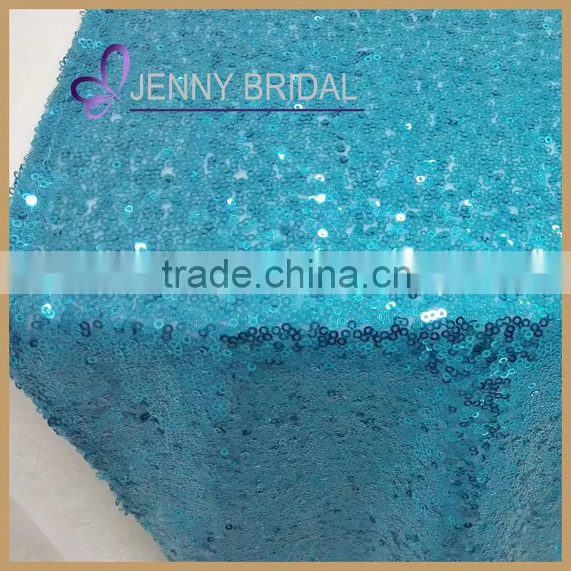 SQN#10 best price turquoise navy blue sequin beaded table runner wholesale