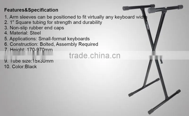 Claasic Musical Instrument Single-X Keyboard Stand KS005D