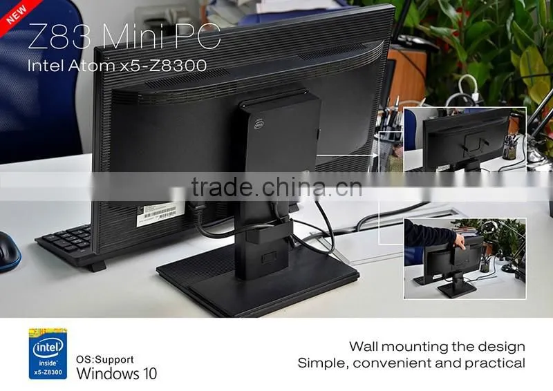 Z83 Mini Pc Window 10 Pro Intel Cpu X5-Z8300 Wintel Mini Pc anddroid tv box