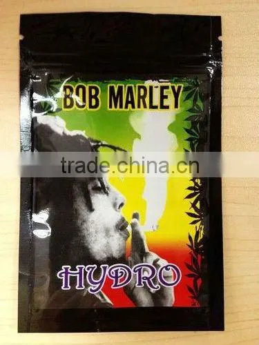 2g 3g 10g Bob marley herbal potpourri smoking bag blend with heat sealed/Aluminum foil bag