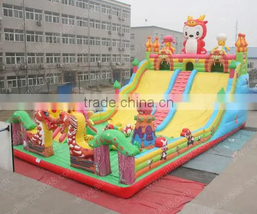 2015 NEW inflatable slide Dragon Baby slide 16x9x9.5m super big game