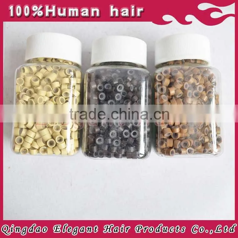 Hot sale large stock hair extension silicon ring for hair
