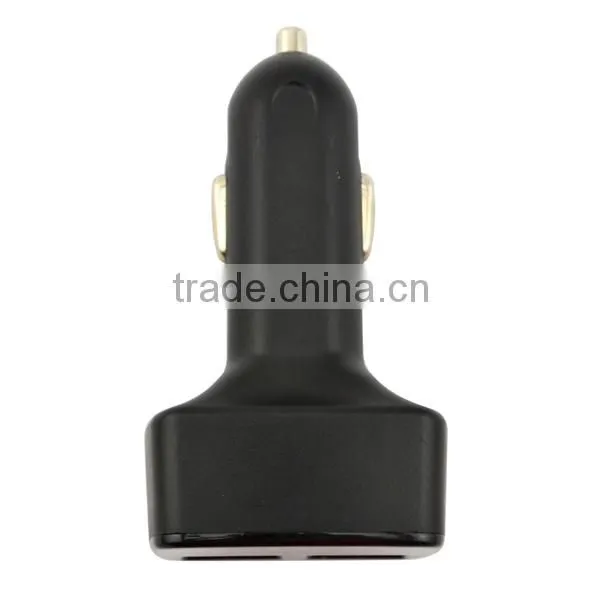 With LED to display voltage, temperature 2 port smart car charger