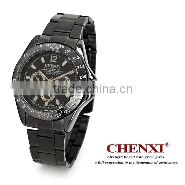 OEM ODM Small MOQ Gift Watches for Promotion Black Gun Silver Color Wristwatches Men Stainless Steel Watch Quartz Watches Man
