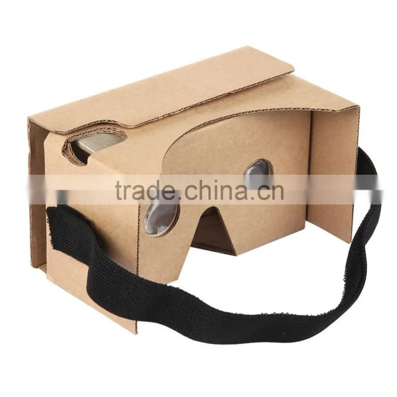 High quality cardboard v2 vr black brown blue gray green red pink