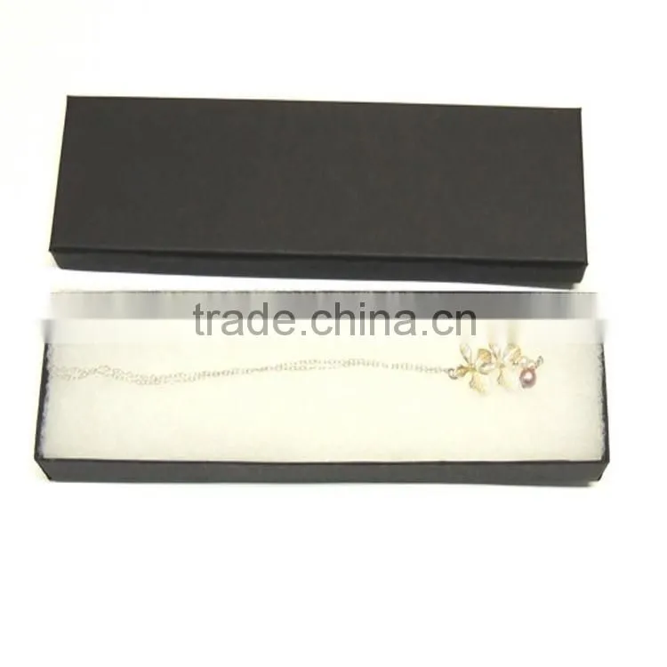 custom logo printing cardboard packaging paper box magnetic necklace gift box for jewelry wholesales