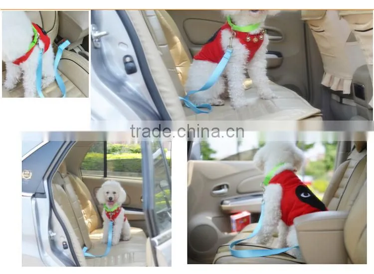 Multicolors Polyester Dog Pet Seat Safety Belt for Car Vehicle