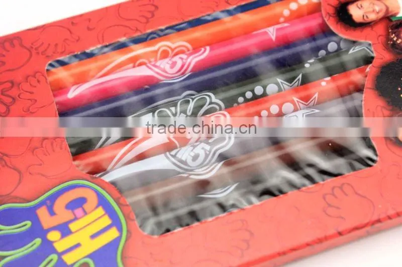 7" HB 12 pcs poil wooden color pencil set