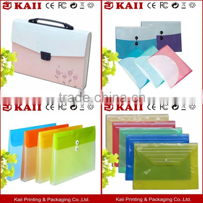 OEM plastic pockets file folder, plastic file folder, pvc file folder,plastic clear file folder