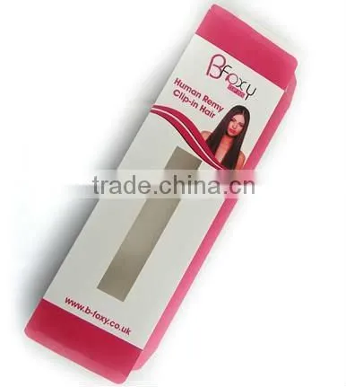 new paper hair extension box
