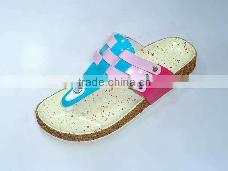 PCU fashion Lady colorful slipper 2015