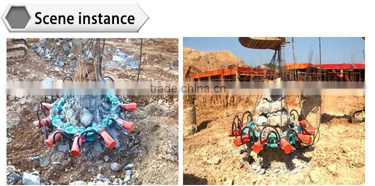 BEIYI round cutting pile machine, concrete pile crusher, hydraulic pile breaker