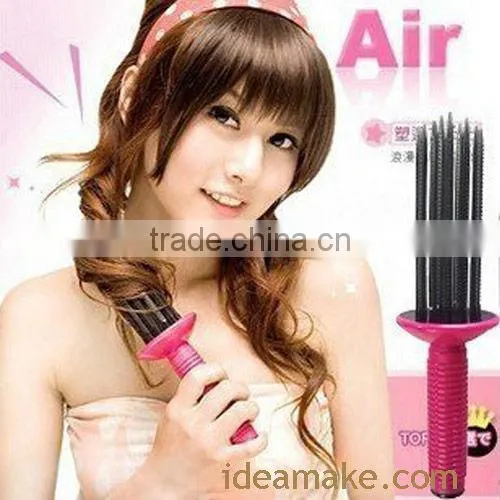 Personal hair care adjustable air curly comb hair straightener,curly hair styling comb