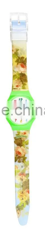 The neon color with rubber band hot sales caswstch series watch
