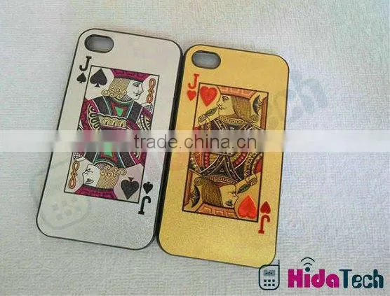 Casino Poker Joker Case for iPhone 4 / 4S,gold & silver color available