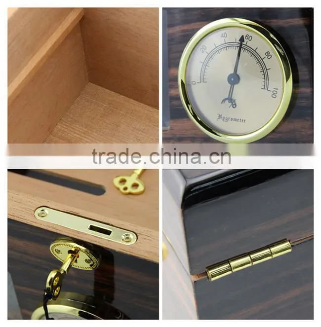 Wholesale Luxury Custom Unfinished Wooden Cigar Humidor