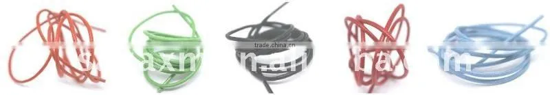 3mm 100% cotton light blue leather shoelace