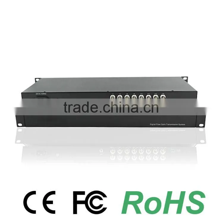 Fiber Optic Converter 16 Channel Digital Video Optic Converter / Transceiver