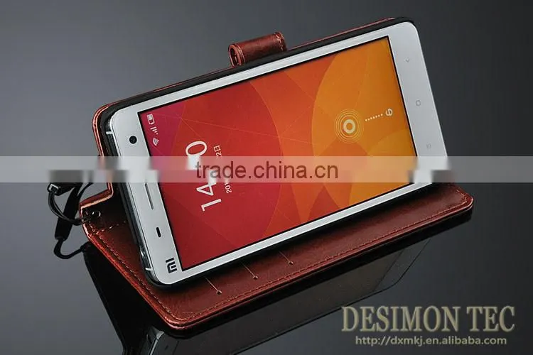 for xiaomi mi4 soft leather cover case ultrathin Mobile Phone & Accessories