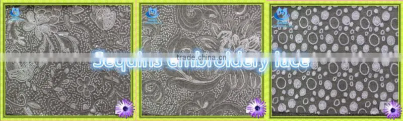 sequins embroidery fabric 022#