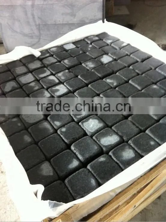 black basalt paving stone G684 tumbling
