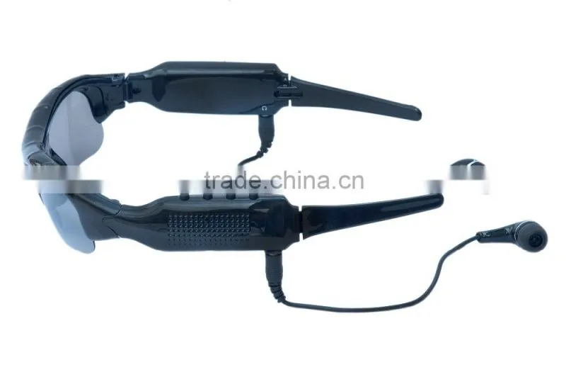 Stereo bluetooth mp3 sunglasses with video camera 1280*720 TF card