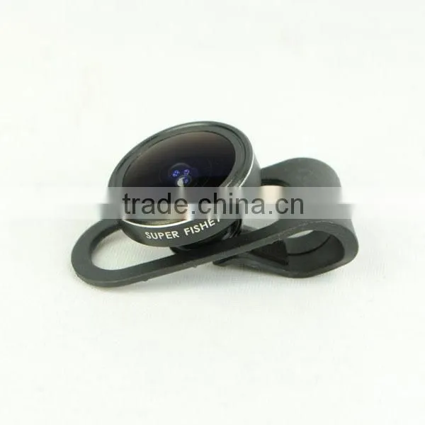 185 Degree Super Fisheye Lens With Clip Clamp For iPhone Samsung Cell Phone Camera Lens