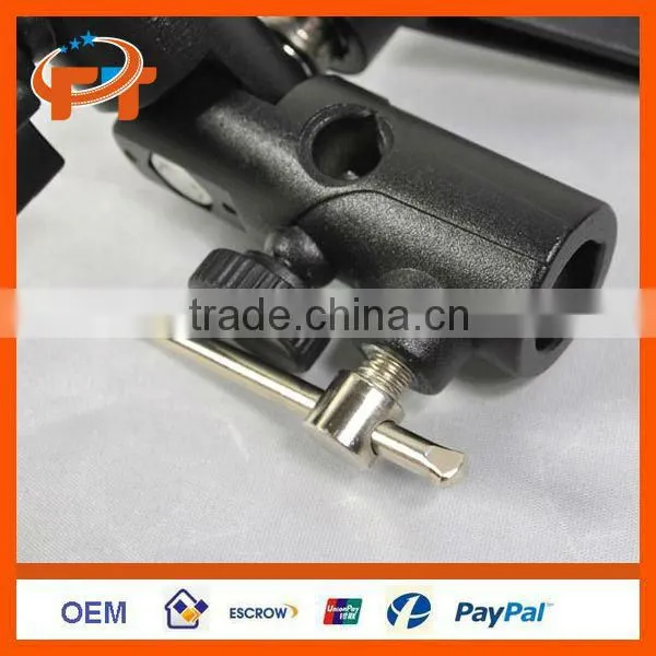 Flash Hot Shoe Adapter Umbrella Holder Swivel Light Stand Bracket H Type