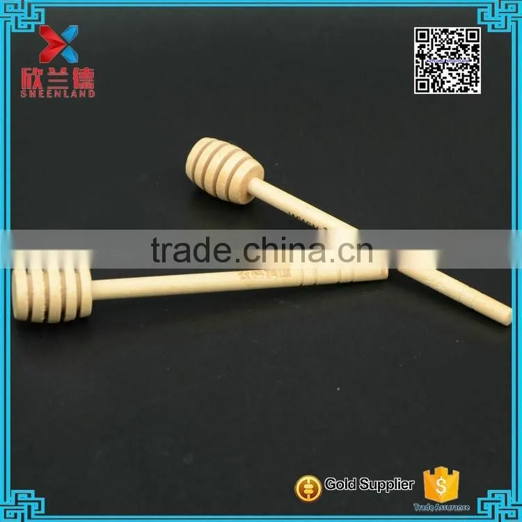 Long Handle Beech Wood Honey Dipper Stirring Rod Wooden Muddler Honey Stick
