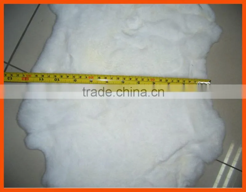 Tanned real rex rabbit fur skins for garments