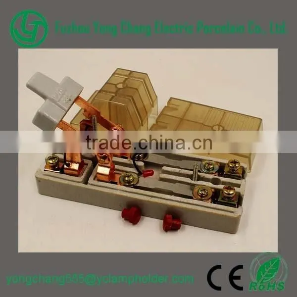 plastic cover single throw ceramic knife switch 60amp