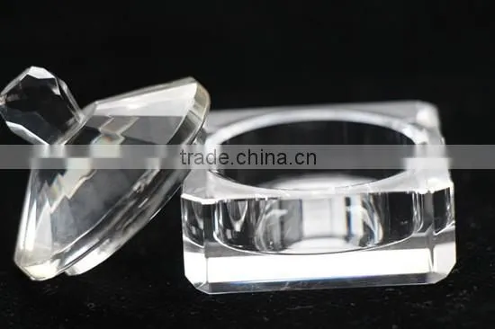 Nice Square Crystal sugar bowl for sugar stock