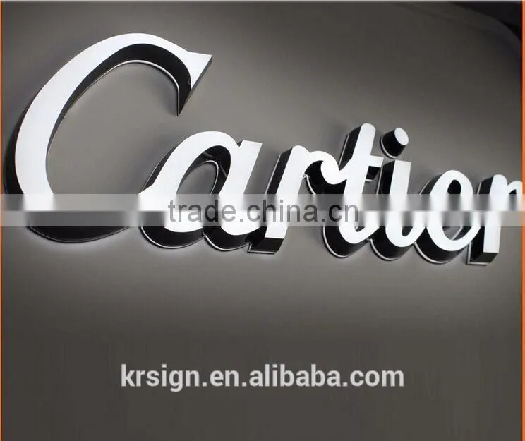 acrylic led frontlit sign ,cnc laser acrylic letter cutting