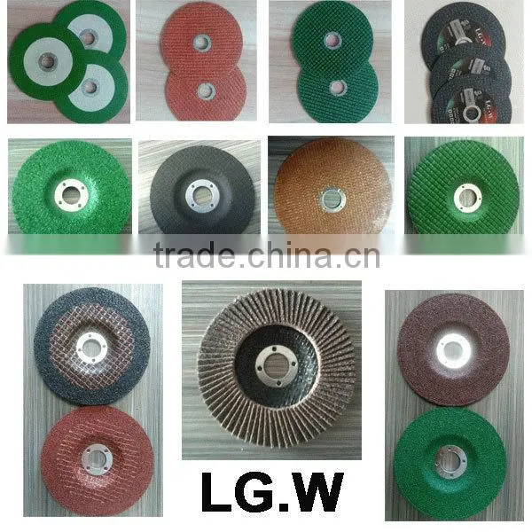 H539 High quality fiberglass 125*22.23mm brown abrasive flap disc