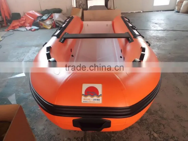 High Quality PVC Material and CE Certification rigid Hull Fiberglass high speed inflatable boat