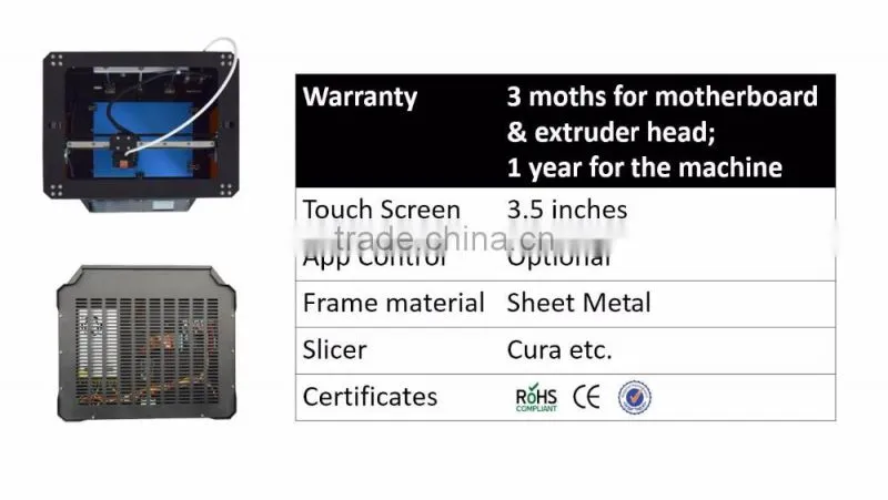 Printer 3d Hueway 3d printer machine Building size 270*190*190 mm 3d printer china