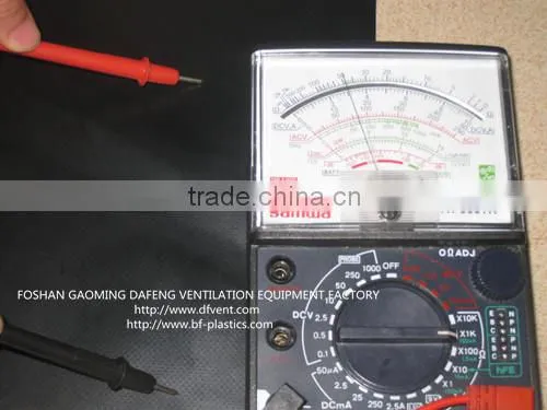 Black PVC Anti Static and Explosive Proof Plastic Blower Duct