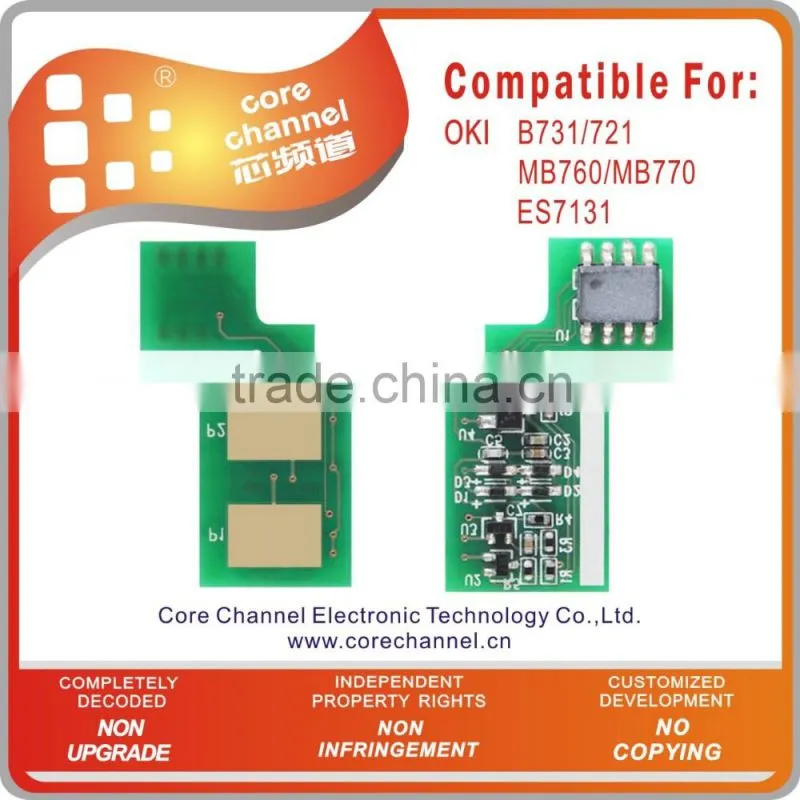 Compatible Toner Cartridges Chip for OKIs B721 B731 MB760 MB770 ES7131