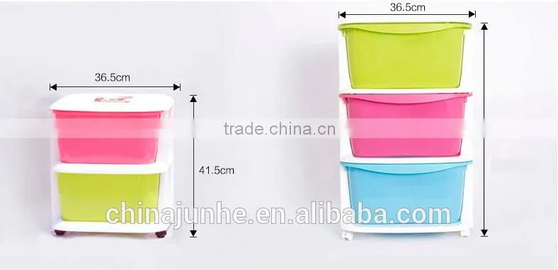 Drawer type durable storage box plastic
