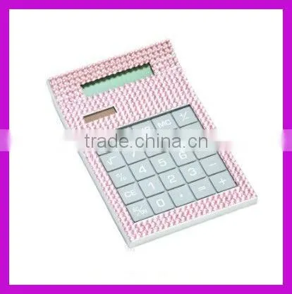 School hot selling crystal desk calculator for students BY 1857