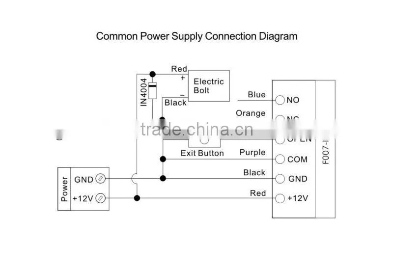 1000Fingerprint user Metal Shell GAR-007,F007 fingerprint access controller