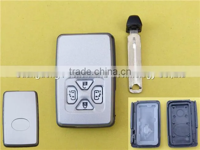 Excellent Quality flip key smart for Toyota 4 button smart key remote cover shell blank case