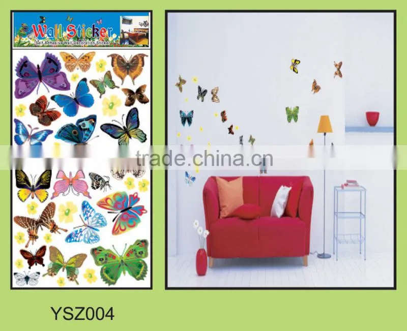 OEM New year DIY product wall sticker,3d wall sticker,5d home decor pvc wall sticker