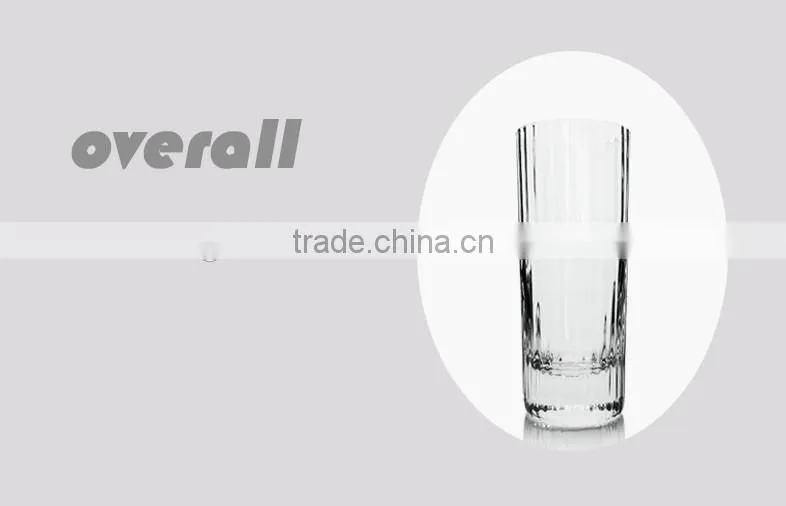 Machine made Straight top grade glass juice bottle