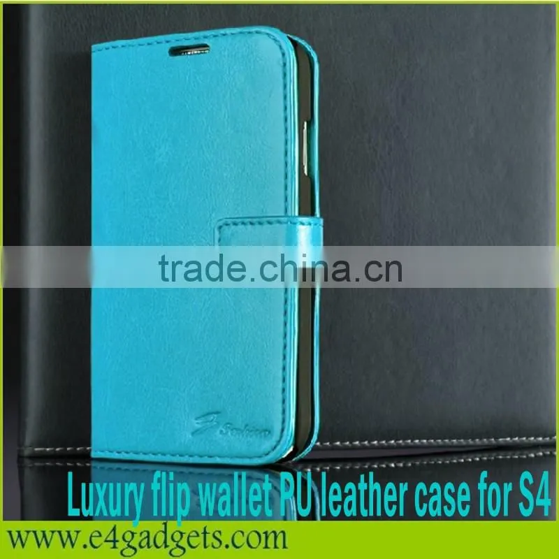 2013 Hot sale Luxury Premium PU Leather Wallet vans waffle case for samsung galaxy s4 i9500,case for S4