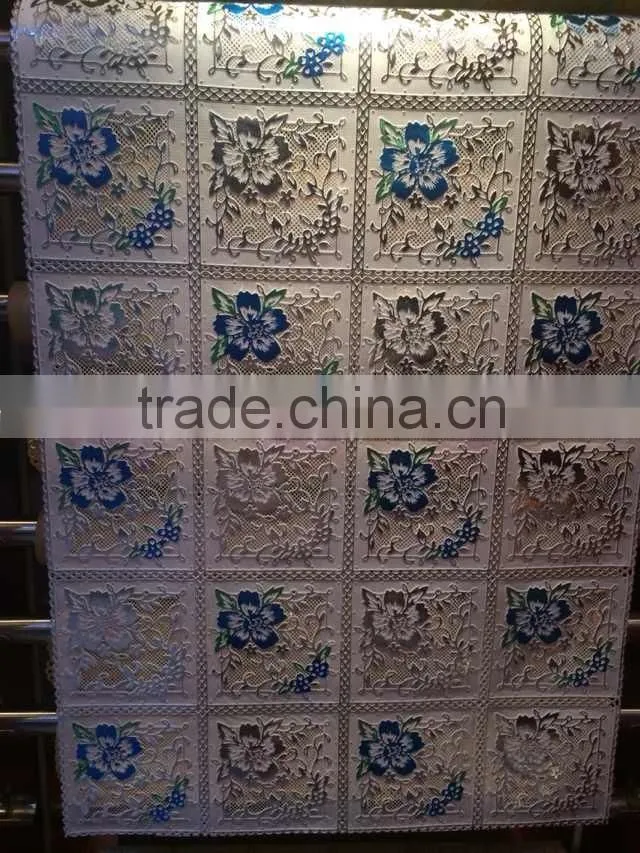 PVA lace golden or silvery table cloth New products