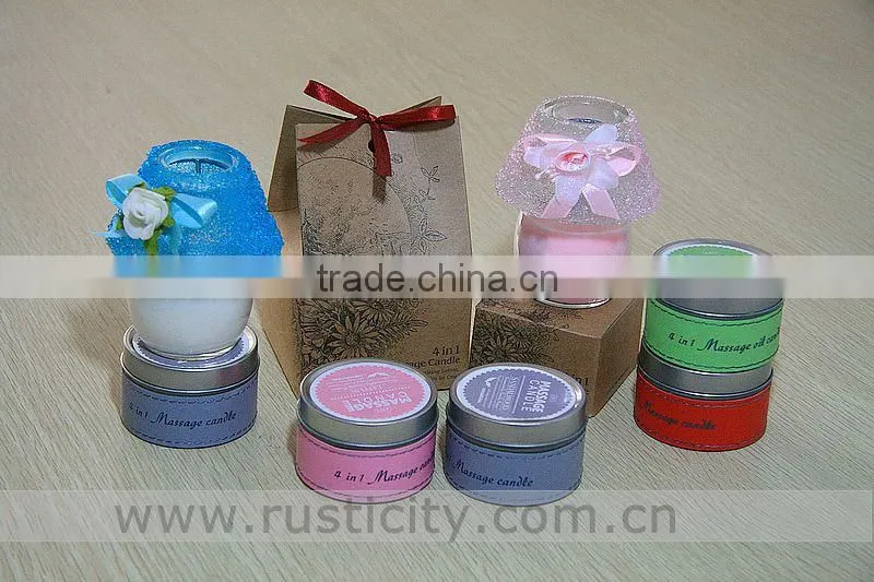 Hot sale black glass jar container essential perfume oil candle in stock