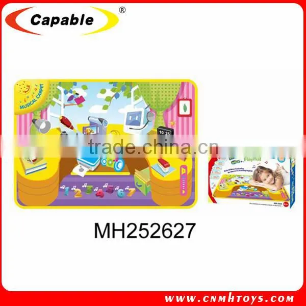 2015 hot toys eco-friendly kids play mat, musical learning mat