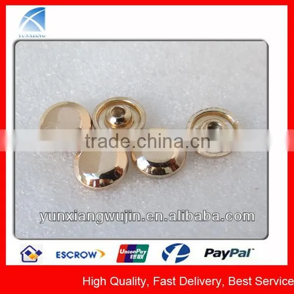 YX4827 Custom Made Plain Metal Jean Rivets Gold for Pants