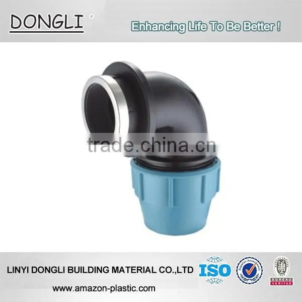 pp fast joint fittings 90 degree pipe elbow